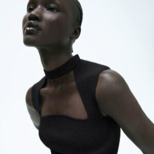 Zara Knit Choker Top Size S - NWOT